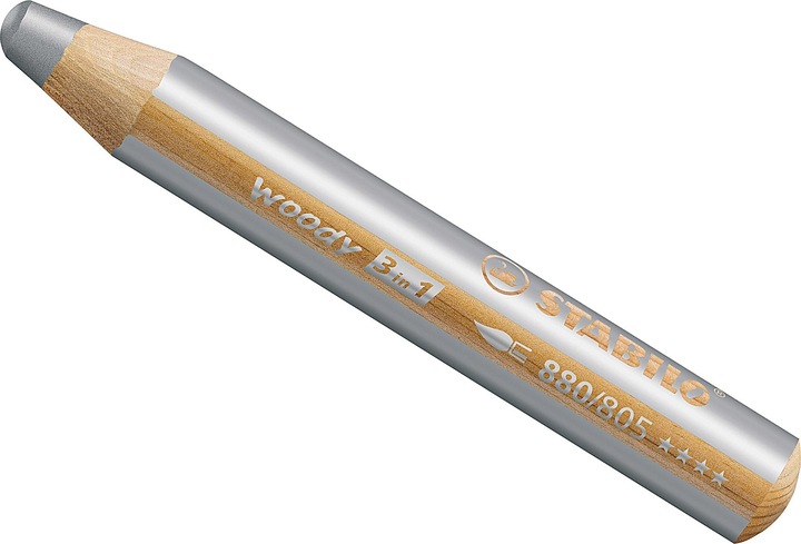 Actual product image STABILO Woody 3 in 1 (Silver, 1 x)