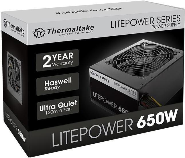 Image du produit Thermaltake Bloc d'alimentation Litepower II noir 650W PS-LTP-0650NPCNEU-2 (650 W, actif, 120 mm) (650 W)