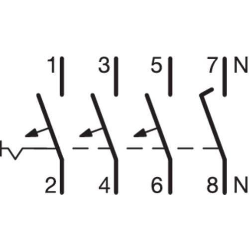 Thumbnail - Hager, Schutzschalter, HAG NCN632 LS-Schalter 3P+N 10kA C-32A 4M