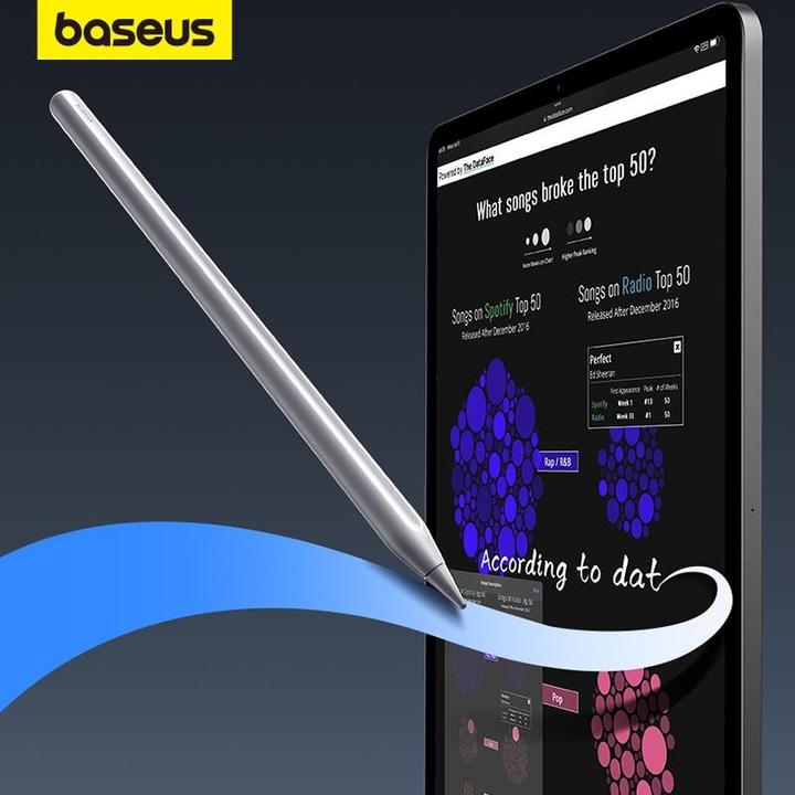 Actual product image Baseus Active, multifunctional stylus Smooth Writing Series with wireless charging, USB-C (White)
