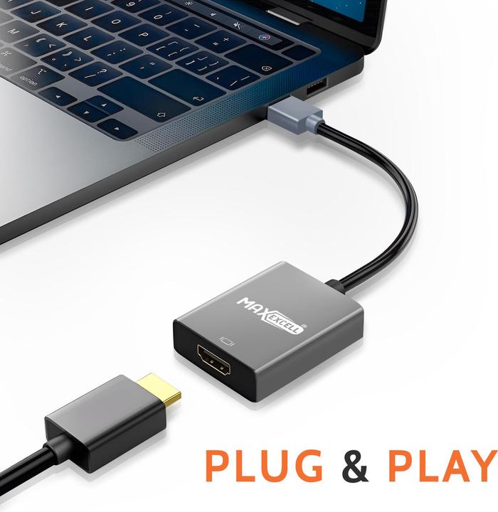 Produktbild Max Excell HDMI auf USB 3.0 Adapter Full HD (HDMI, 15 cm)