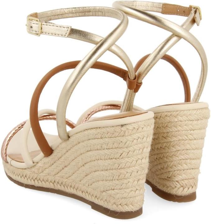 Actual product image Gioseppo Rometta Adjustable Ankle Strap Wedge Espadrilles (40)