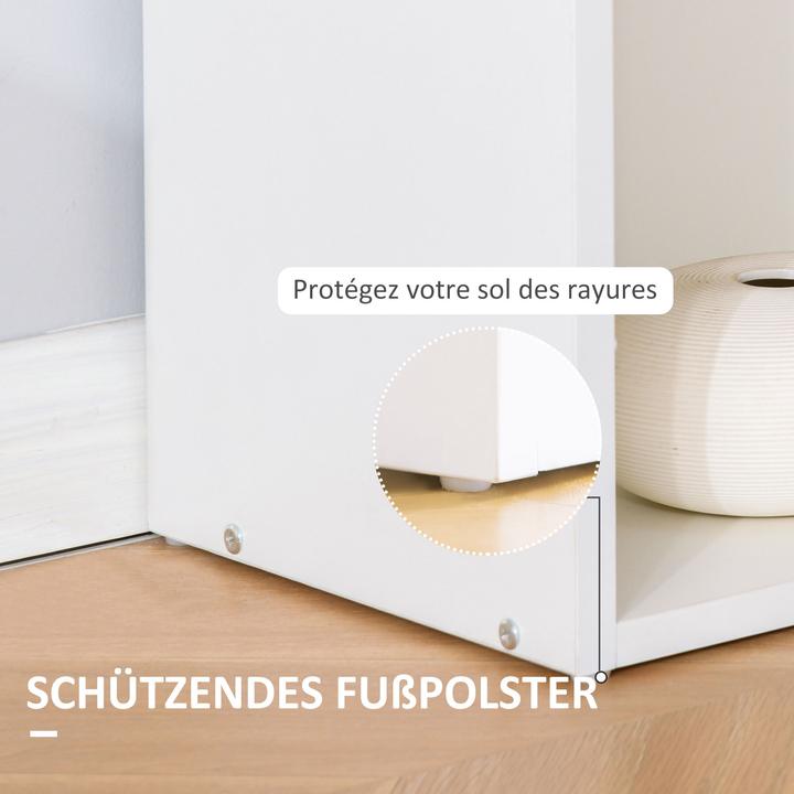 Image du produit Homcom Bureau avec 6 casiers de rangement (120 x 55 x 120 cm)