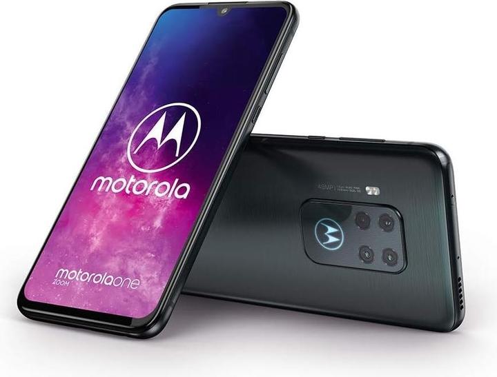 Produktbild Motorola One Zoom (128 GB, Electric Gray, 6.39", Hybrid Dual SIM, 4G)
