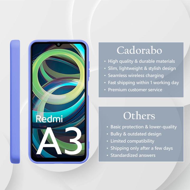 Image du produit Cadorabo Coque pour Xiaomi RedMi A3 / A3X TPU Liquid Silicone Case (Xiaomi Redmi A3)