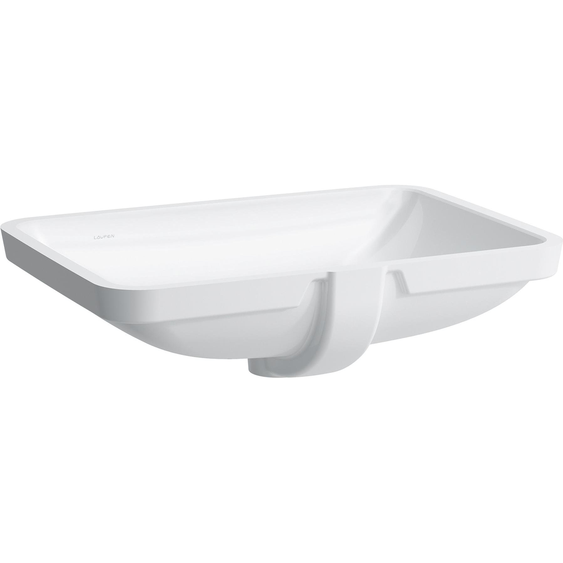 Laufen, Waschbecken, Einbauwaschtisch PRO A 600x400mm m ÜL ohne Hahnloch weiss LCC (480 mm, 600 mm)