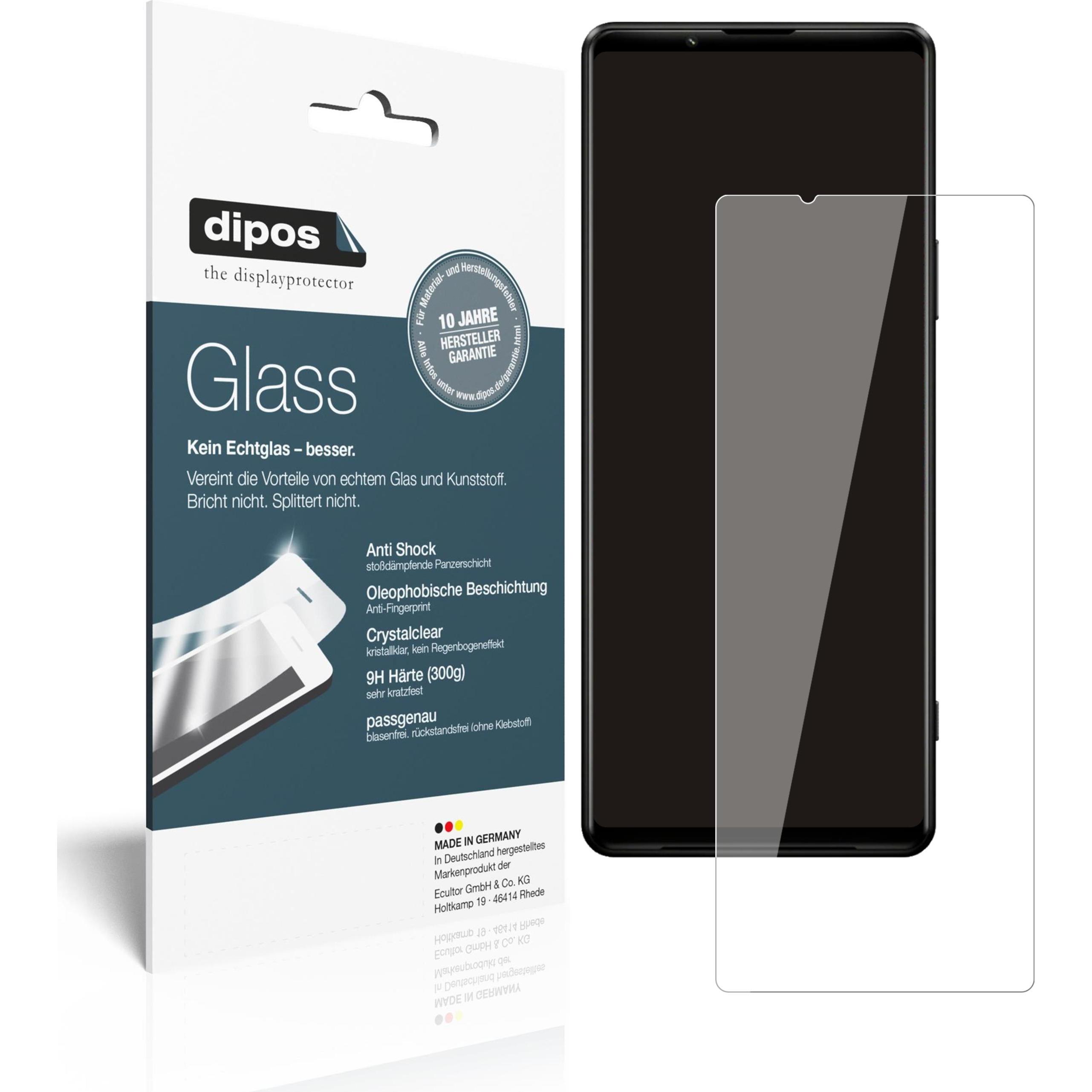 Dipos Displayschutz Anti-Shock (2 Stück, Sony Xperia 1 III), Smartphone Schutzfolie, Transparent