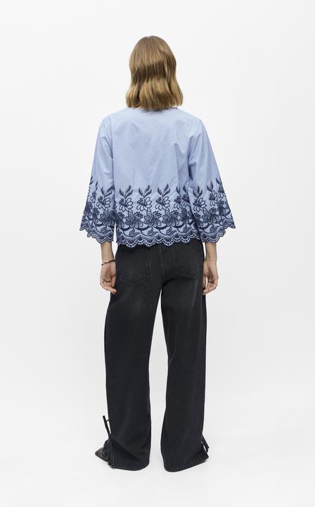 Produktbild Object Bestickte Cropped Bluse (40)