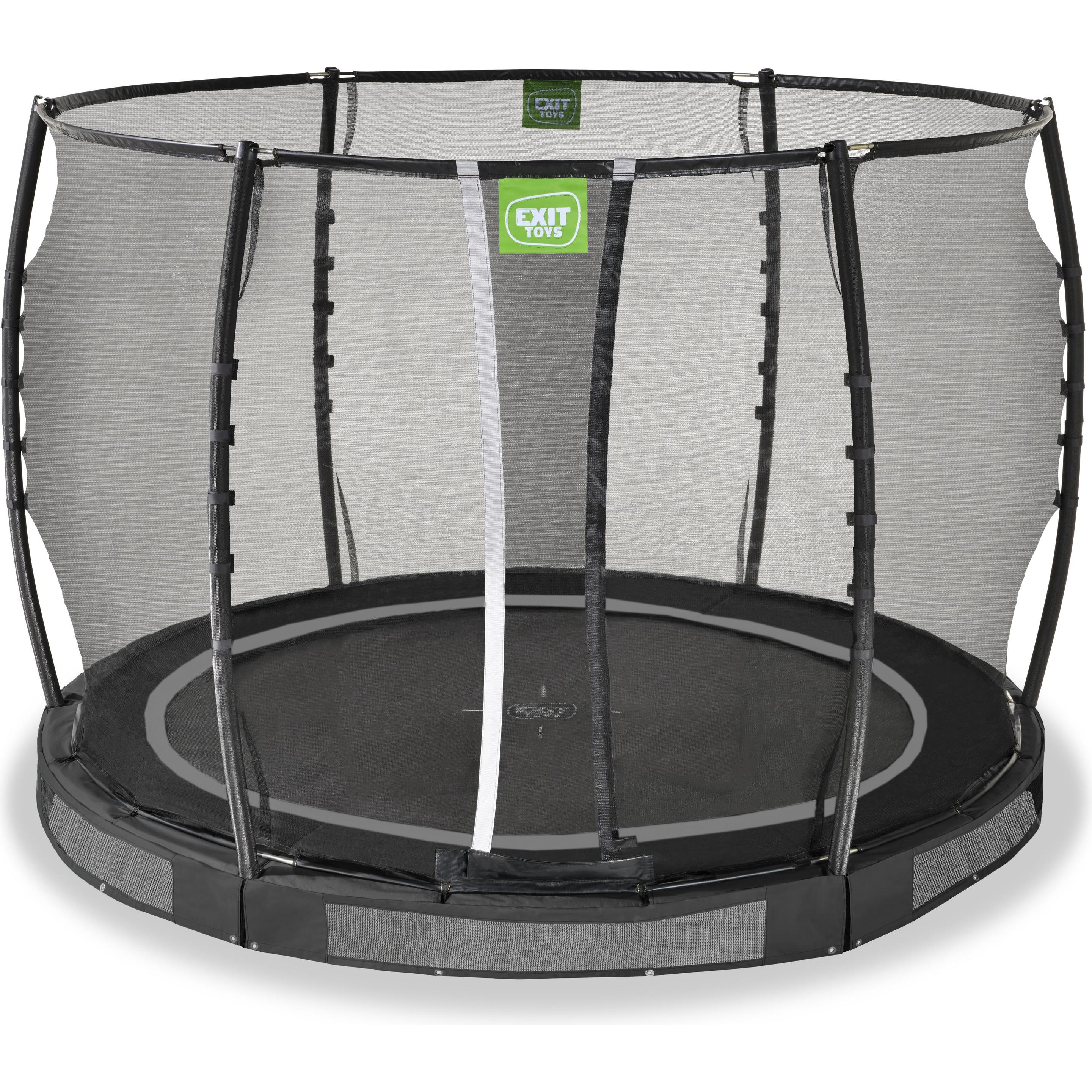 Thumbnail - Exit Allure Premium Bodentrampolin ø305cm - schwarz (305 cm)