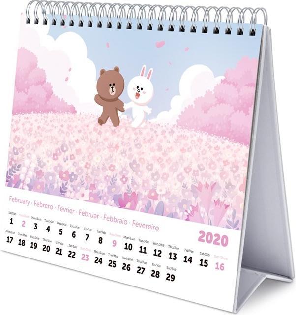 Immagine prodotto Line Friends BT21 - Calendario giornaliero (20 x 17 cm)