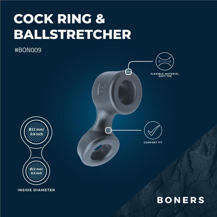 Actual product image Boners Cock Ring & Ball Stretcher (2.20 cm)