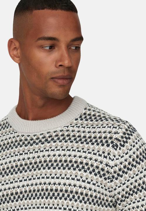 Actual product image Only & Sons ONSMUSA REG 3 STRUC CREW KNIT Knit Sweater (XL)