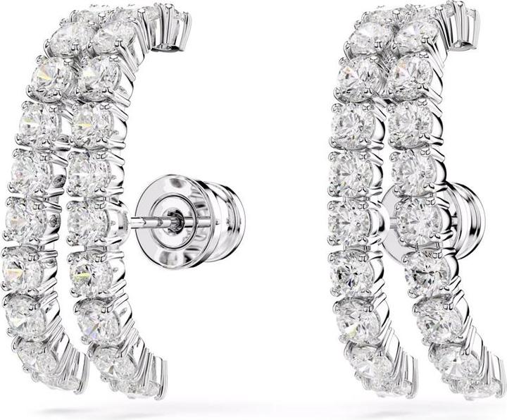 Actual product image Swarovski Matrix Ohrspangen Rundschliff Weiss (Swarovski Metal)