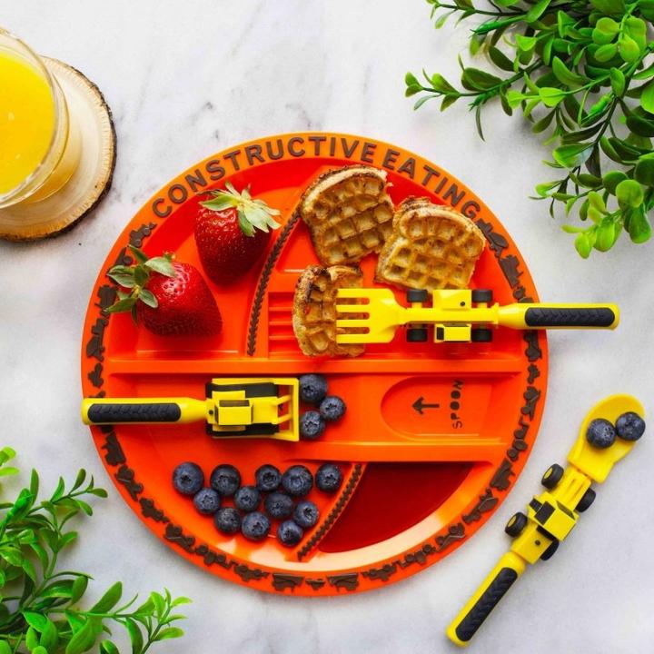 Actual product image Constructive Eating Construction sites plate