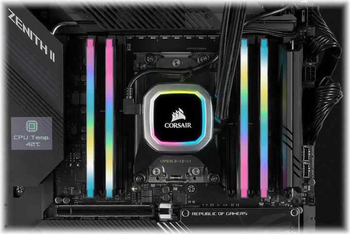 Productafbeelding Corsair Vengeance RGB Pro SL (2 x 16GB, 3600 MHz, DDR4 RAM, DIMM 288 pin)
