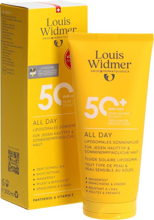 Immagine prodotto Widmer Louis All Day LSF50+ Value Pack parfumiert 200 ml (Latte solare, SPF 50+, 200 ml)