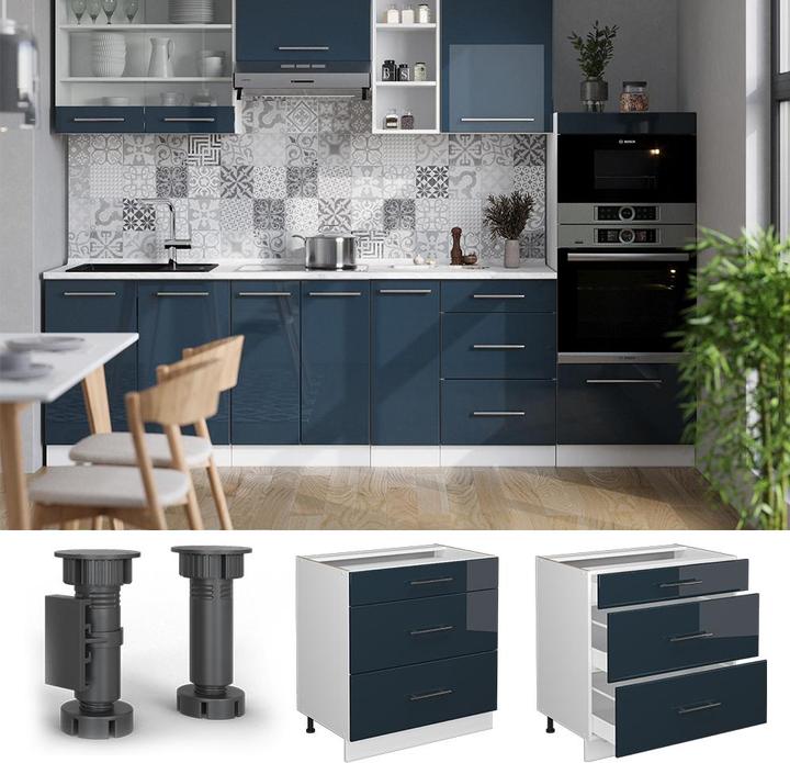 Produktbild Vicco Fame-Line mit 3 Schubladen, AP Marmor (80 x 60 x 81.5 cm)