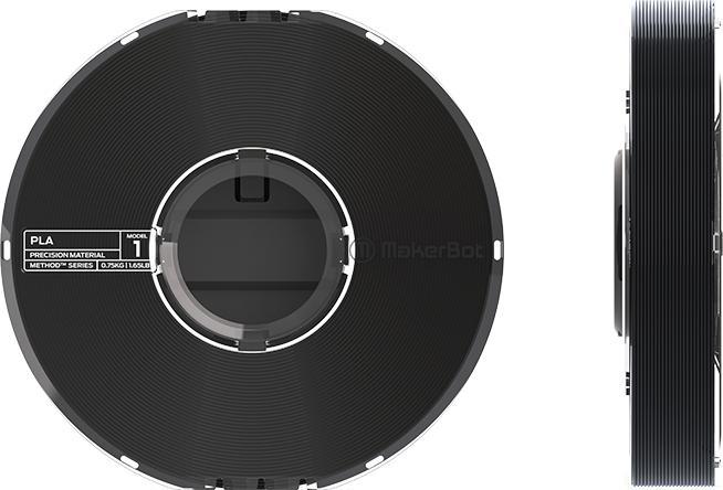 Actual product image Makerbot PLA Filament Roll black 1,75 mm (PLA, 1.75 mm, Black)