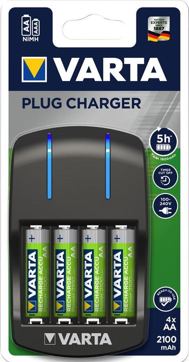 Varta plug charger (4 pcs., AA, Battery + charger)