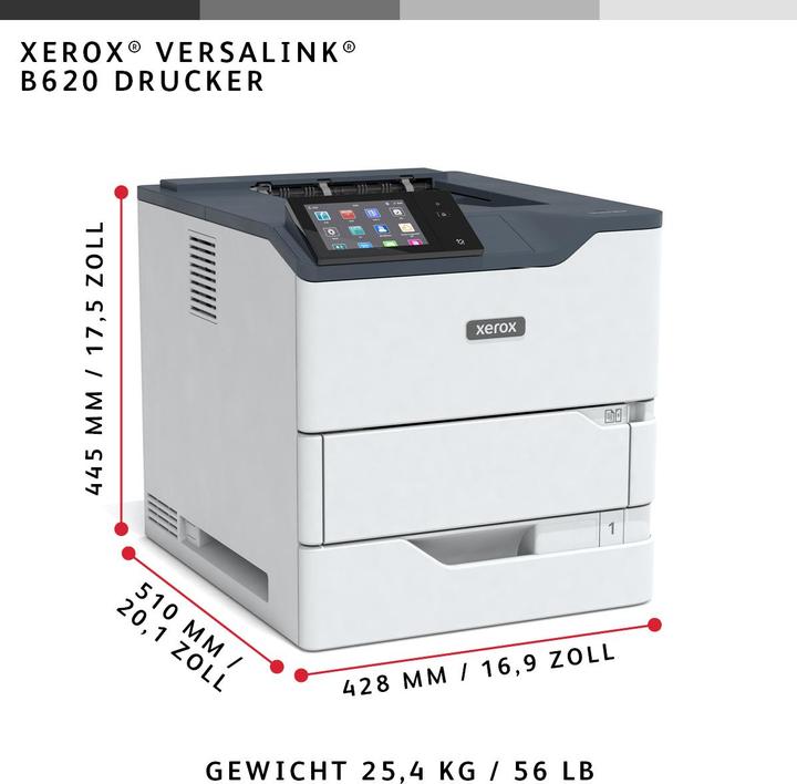 Actual product image Xerox VersaLink B620 A4 61ppm Duplex Printer P (Laser, Black and white)