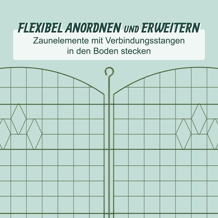 Produktbild Relaxdays 5x Teichzaun