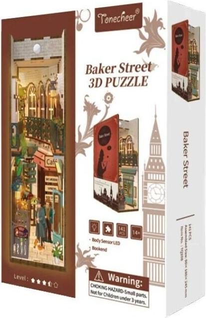 Produktbild Robotime Faltbares LED-Modell aus Holz - Book Baker Street