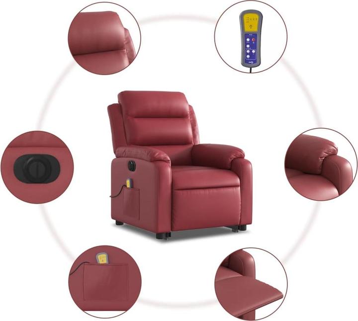 Immagine prodotto vidaXL Poltrona massaggiante Ausilio elettrico stand-up Poltrona relax Poltrona in similpelle