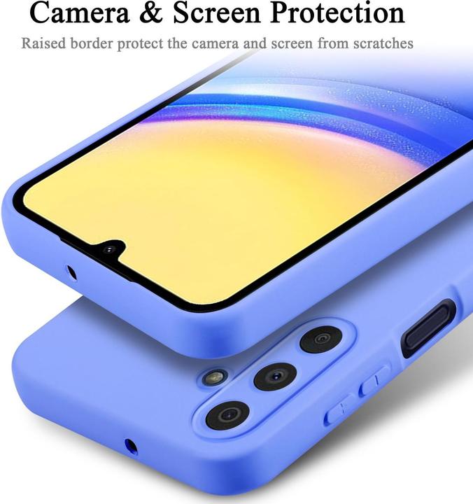 Actual product image Cadorabo Case for Samsung Galaxy A15 TPU in liquid protection silicone design (Samsung Galaxy A15)