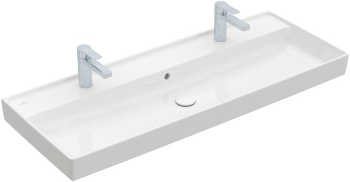 Villeroy & Boch V&B Schrankwaschtisch COLLARO 1200x470mm m ÜL f 2x 1-L Arm we C+ (470 mm, 1200 mm)