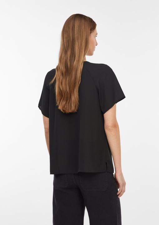 Immagine prodotto Comma Bluse Kurzarm-Bluse aus Crêpe-Chiffon mit Raffung (32)