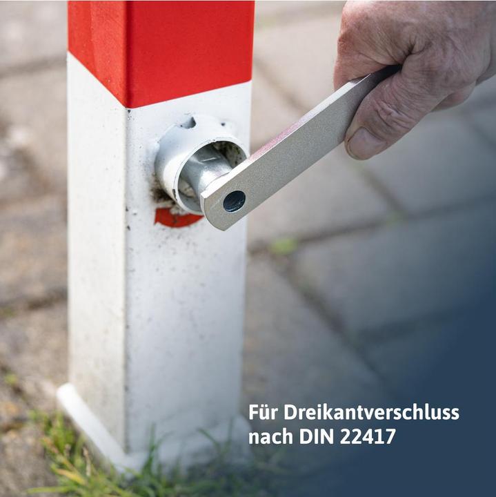 Produktbild Dönges Schlüssel für Absperrpfosten | Dreikantschlüssel M12 19 mm, Dreikant M12