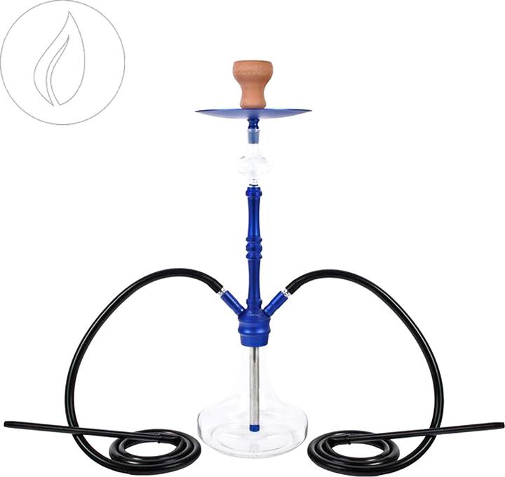 Kulu Acchiappa Shisha da 66 cm con due tubi flessibili (66 cm)