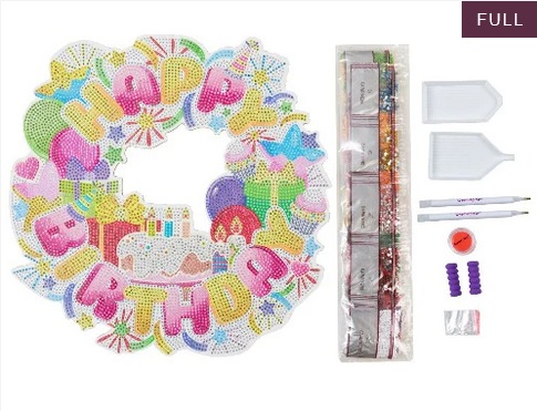 Immagine prodotto Craft Buddy Ghirlanda artistica di cristallo - Compleanno 30 cm (Inglese)