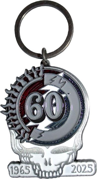 Actual product image Grateful Dead Skull 60th Anniversary Keyring