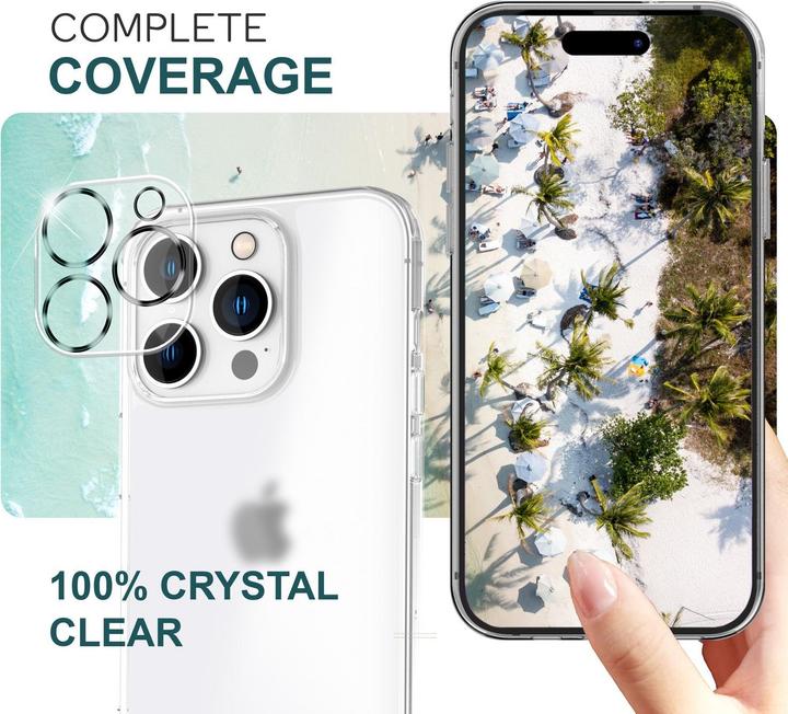 Productafbeelding Nalia 2x camera beschermingsglas (2 Stuk, Apple iPhone 16 Pro)