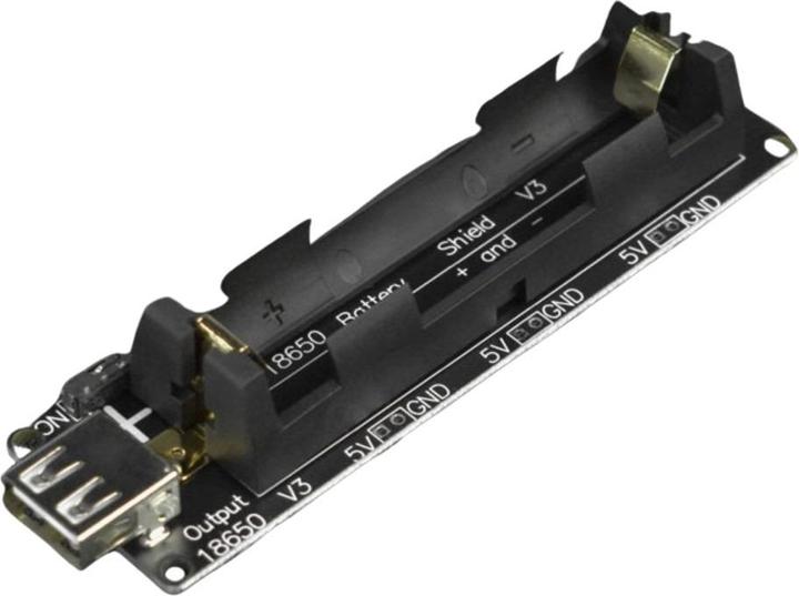 Actual product image DFRobot 1x18650 Lithium Battery Shield 5V 2A / 3.3V