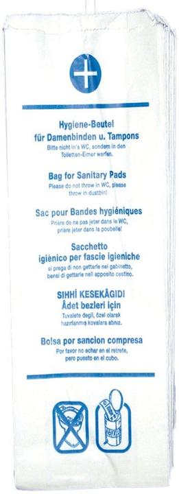 Hygostar Papier-Hygienebeutel, bedruckt, weiá (100x)