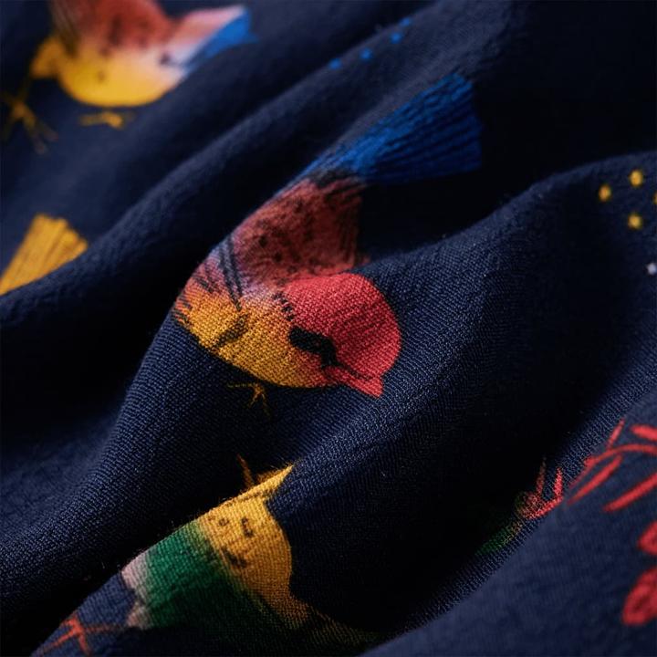 Actual product image vidaXL Children's skirt navy blue 116,Outer material: 100 (116)