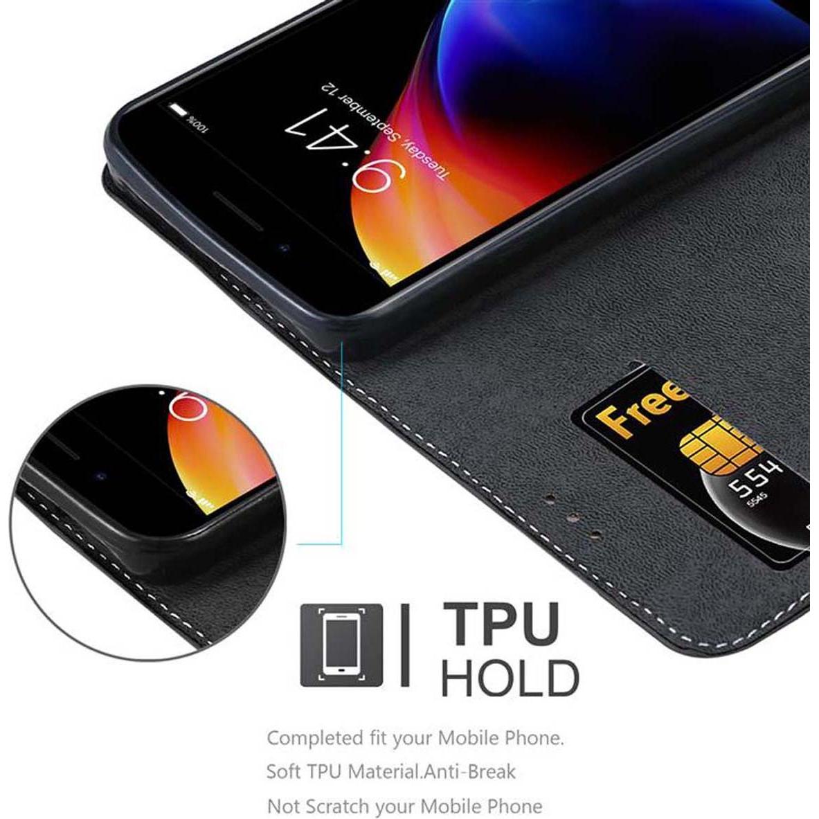 Thumbnail - Cadorabo Book X-Wallet Cover (Apple iPhone 7 Plus), Smartphone Hülle, Schwarz