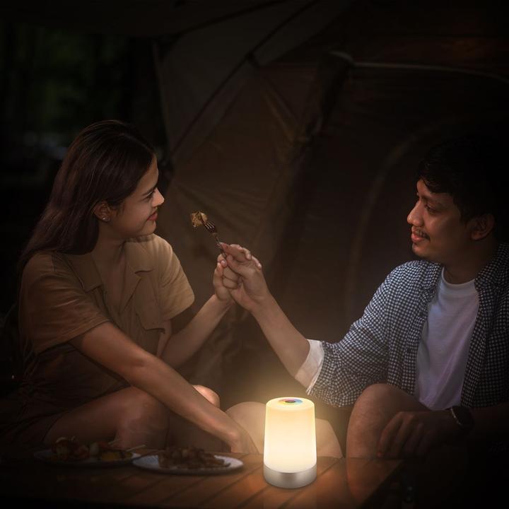 Image du produit Briloner Akku RGB+W LED Tischleuchte, Chrome-matt (280 lm)