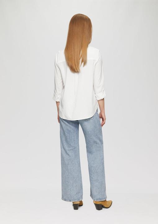 Produktbild S.Oliver Bluse Viskosebluse mit Turn-up und aufgesetzten Taschen (40)