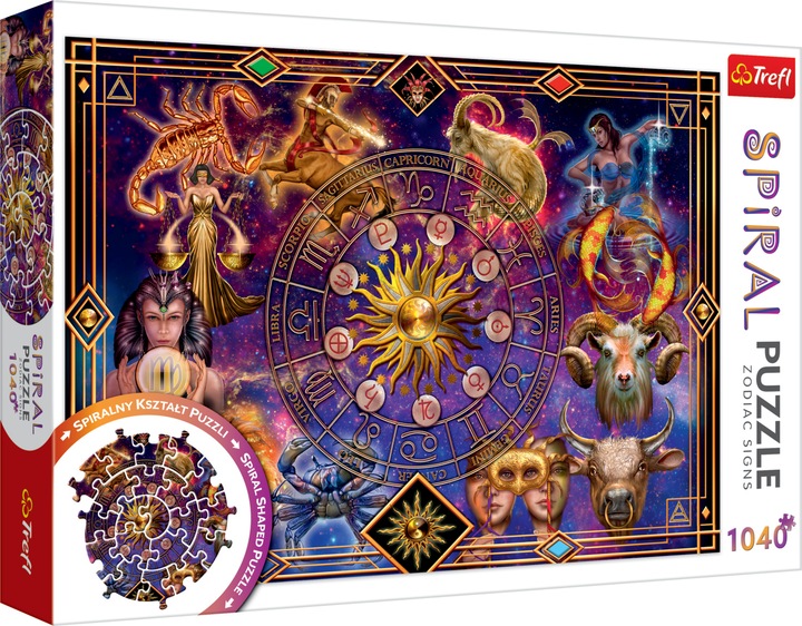 Image du produit Trefl Puzzle en spirale 1040? Signe du zodiaque (1040 pièces)