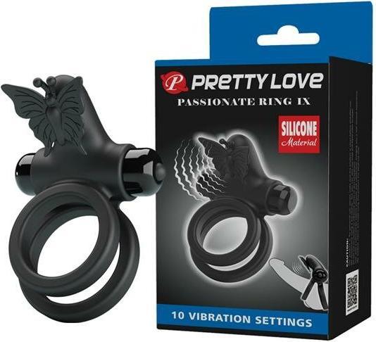 Produktbild Pretty Love Doppelringvibrator Mit Schwarzem Stimulator