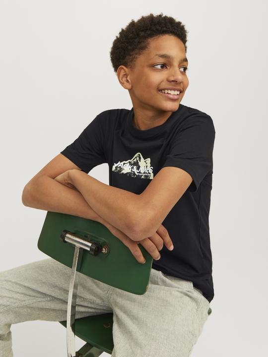 Actual product image Jack & Jones Jcomountain Logo Tee Ss Crew Neck Sn Mni (116)