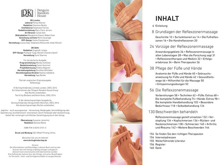 Produktbild Reflexzonenmassage (Deutsch, Barbara Kunz, Kevin Kunz, 2016)