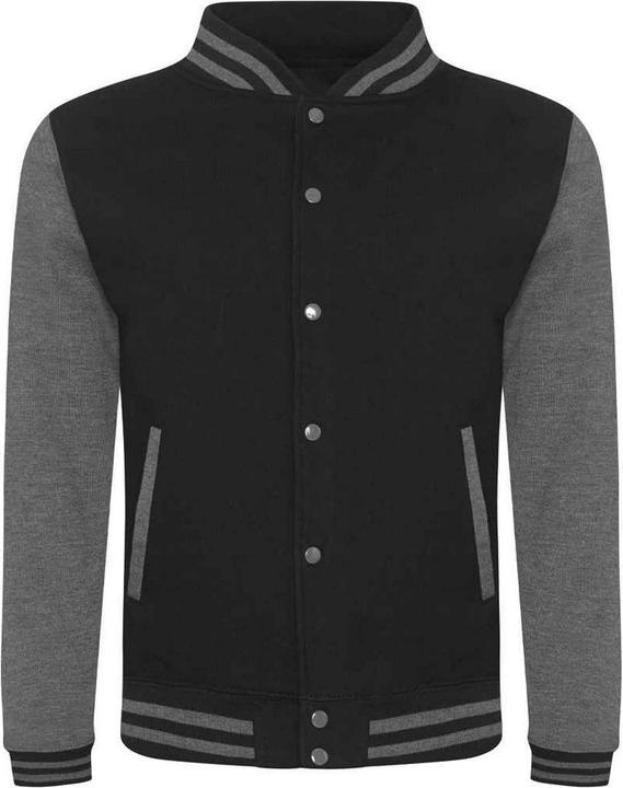 Actual product image Awdis Mens Heather Varsity Jacket (M)