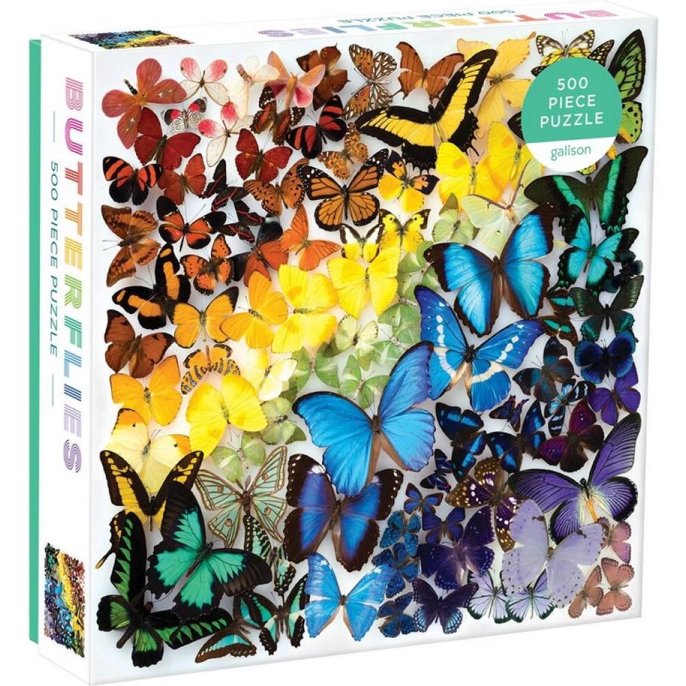 Abrams & Chronicle Rainbow Butterflies 500 Piece Puzzle (500 Teile)