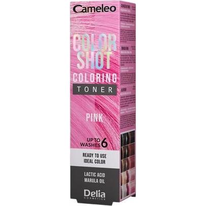 Delia Cosmetics, Haarfarbe, Cameleo Color Shot Hair Toner Pink 60ml (Pink)