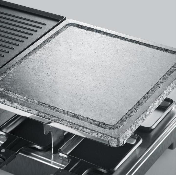 Actual product image Severin RG raclette grill with natural grill stone and grill plate