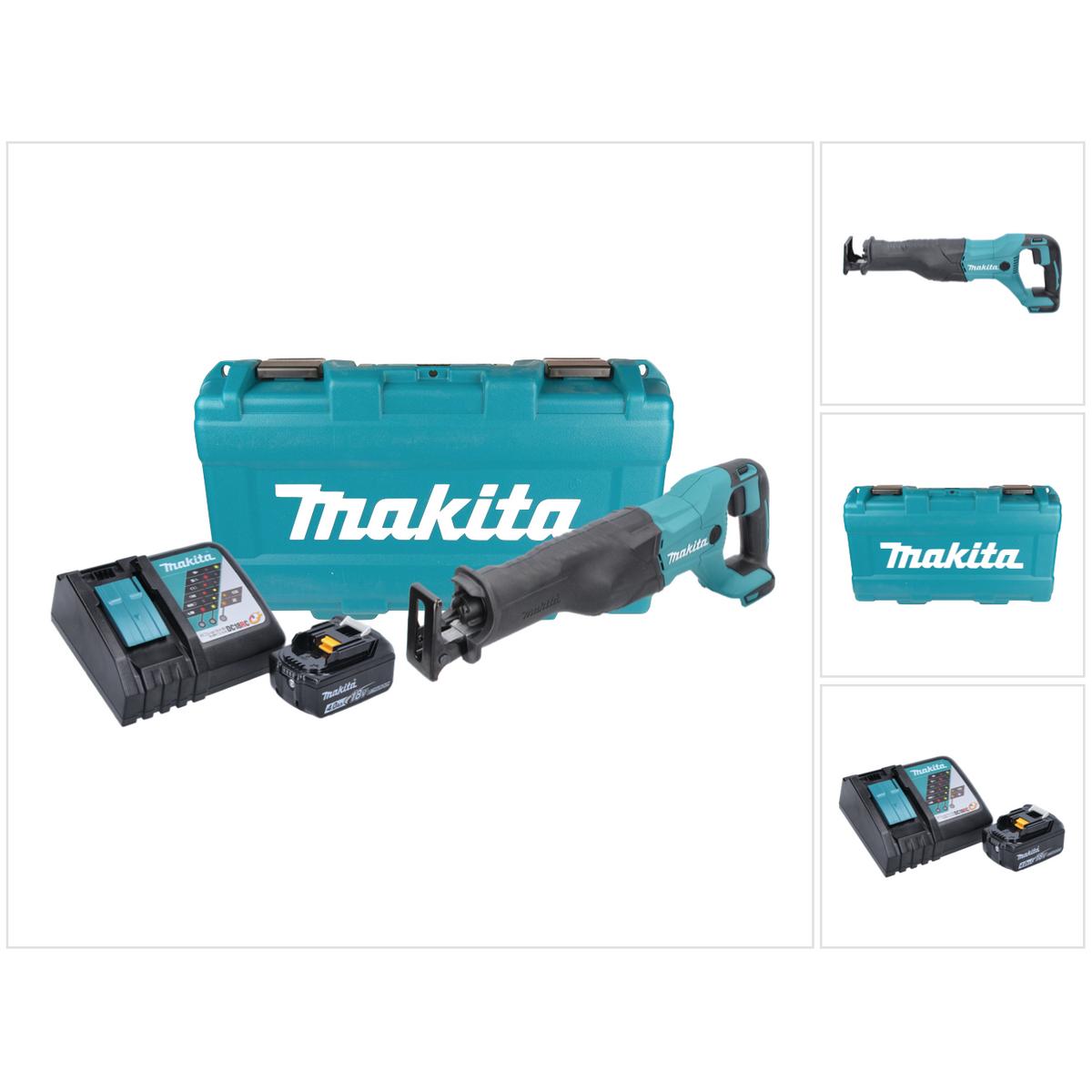 Makita, Säbelsäge, DJR 186 RM1K Akku Reciprosäge Säbelsäge 18 V + 1x Akku 4,0 Ah + Ladegerät + Koffer